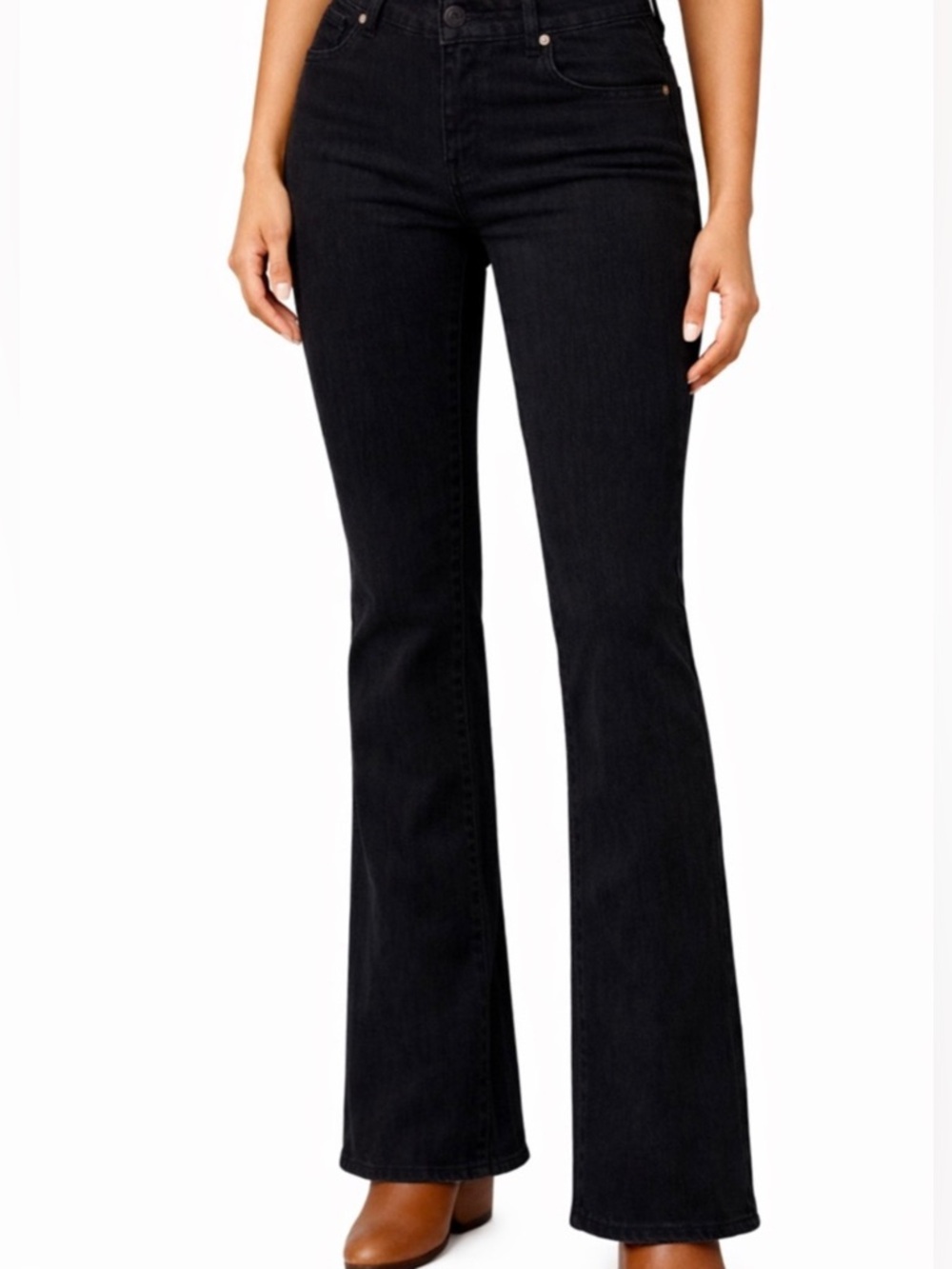 NWT High Rise Flare Jeans | Dark Wash Stretch Denim | Trendy Y2K Fit Between Us